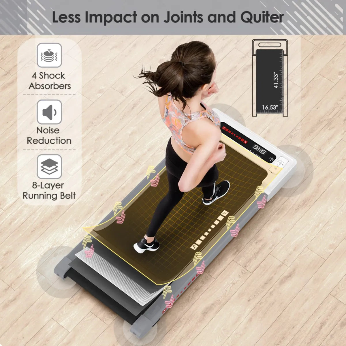 Compact DeskFit Treadmill